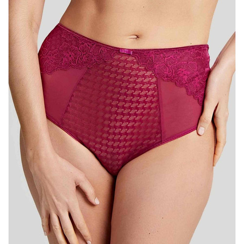 Culotte taille haute - Rouge - Panache - 6 culottes shorties tangas strings rouge